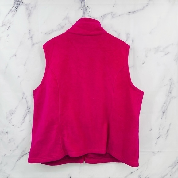 C013 Columbia Fleece Vest Magenta - Picture 3 of 3